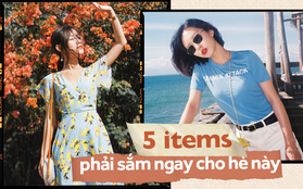 Nếu các nàng muốn nâng tầm phong cách rực rỡ cho mùa hè, phải sắm ngay những items này đi