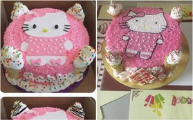 Hí hửng đặt mua bánh sinh nhật Hello Kitty, cô gái ngậm ngùi nhận ra hình ảnh vốn chỉ mang tính minh họa