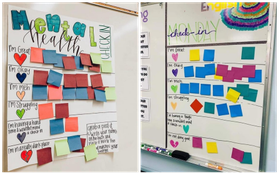 Cô giáo sáng tạo ra chiếc bảng check-in cảm xúc giúp đỡ học sinh thoát khỏi trầm cảm và tự tử