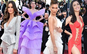 Thảm đỏ Cannes ngày 3: HLV The Face Thái Lan bất ngờ "vùng lên" chặt chém Bella Hadid cùng dàn mỹ nhân váy xẻ