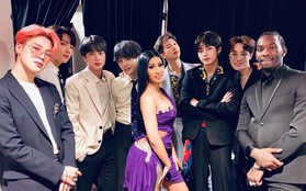 BTS "tay bắt mặt mừng" với Cardi B, Drake và loạt sao khủng trong hậu trường BBMAs: Liệu lời hứa hợp tác có thành hiện thực?