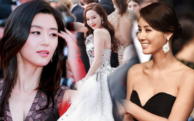 Nữ minh tinh xứ Hàn lên thảm đỏ Cannes: Jeon Ji Hyun và "mẹ Kim Tan" gây choáng ngợp, nhưng sao nhí này mới đáng nể