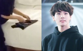 Nhìn "em út vàng" Jungkook của BTS gấp quần áo chỉn chu thế này, nhiều chị em sẽ thấy xấu hổ lắm đây