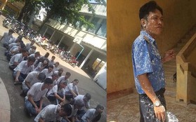 Sai người sai thời điểm: Ném bột vào bác bảo vệ, đám học trò bị phạt tập thể ngay dưới sân trường