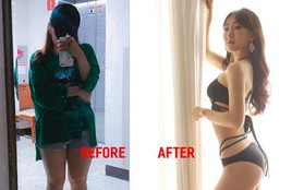 Cô gái Hàn Quốc gây bất ngờ với màn Before - After quá đỉnh, giảm tới 12kg và lột xác hoàn toàn