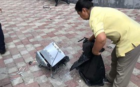 Người đàn ông Hàn Quốc ném lò vi sóng từ tầng 38 chung cư xuống đất ở Sài Gòn