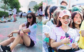 Bất chấp mặt mũi lấm lem, hội girl xinh vẫn chiếm hết spotlight tại Color Me Run