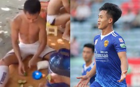 Cầu thủ V.League học Bà Tân vê lốc, pha bình nước chanh "siêu to, siêu chua, khổng lồ" cho cả đội giải nhiệt