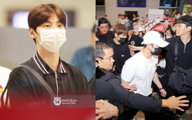 Dàn trai đẹp NU'EST đổ bộ sân bay Tân Sơn Nhất, nam thần hiếm có Kpop Hwang Min Hyun nổi bần bật giữa biển fan