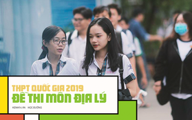 Đề thi môn Địa lý THPT quốc gia 2019