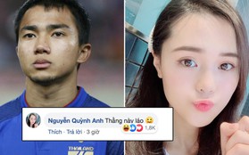 Quỳnh Anh - bạn gái Duy Mạnh vào thẳng Facebook cầu thủ Thái Lan gọi bằng "thằng", dân tình nhắc: Coi chừng ảnh hưởng đội mình đấy!