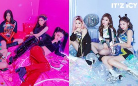 Cách JYP cho ITZY chụp ảnh come back: Vẫn concept quen, ngồi yên theo thứ tự cũ, đổi trang phục thay đèn màu khác là xong