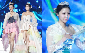 Cuộc thi Hoa hậu Hàn Quốc 2019 bị "ném đá" thậm tệ vì màn trình diễn Hanbok như nội y, thí sinh vừa đi vừa cởi