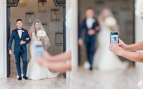 Ảnh chụp đám cưới bỗng thành thảm họa xóa phông vì sự hiện diện của chiếc iPhone tai hại