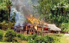Chập điện gây cháy nhà, một hộ nghèo ở Yên Bái mất toàn bộ tài sản
