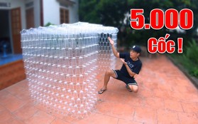 Dùng 5000 ống hút và cốc nhựa để làm video, YouTuber Top 3 Việt Nam lại vướng bão tranh cãi ầm ầm từ dư luận