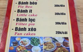 Cười rơi mồm với menu tiếng Anh bá đạo made by chị Google, 99% không biết "nem is gone" là món gì