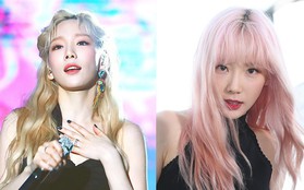 Không thể tìm ra một lỗ hổng nhan sắc của Taeyeon, đặc biệt là khi cô tẩy tóc