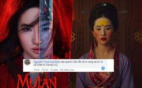 Netizen Trung lẫn Việt  đua nhau "nổi da gà" khi thấy Lưu Diệc Phi trong "Mulan": Có hi vọng sau "cú sốc" Ariel rồi!