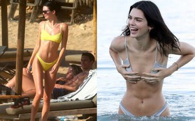 Loạt ảnh bikini chưa chỉnh sửa lột tả chân thực body của Kendall Jenner: Kể cả vòng 1 có phẳng lỳ thì vẫn sexy tuyệt đối