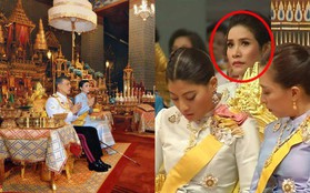 Tưởng mất hút trong Quốc lễ, ai ngờ Thứ phi Thái Lan lại ngồi lặng lẽ một góc, hướng mắt nhìn về Quốc vương và "chính thất"