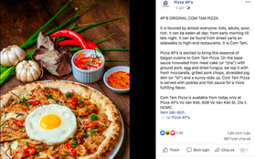 Sau phiên bản bún đậu mắm tôm, Pizza 4P's một lần nữa khiến bà con "suy nhược" với pizza... cơm tấm sườn bì chả trứng!