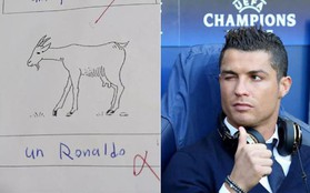 Cậu bé chấp nhận trượt môn tiếng Pháp để gọi Ronaldo là... con dê