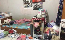 Dân mạng phát hoảng với căn phòng của nữ sinh đại học y mà trông giống hệt bãi rác mini