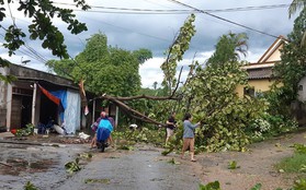 Gió lốc càn quét huyện miền núi, mưa lớn diện rộng ở Nghệ An và Hà Tĩnh do ảnh hưởng bão số 4