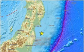 Nhật Bản: Một trận động đất mạnh 6,2 độ ngoài khơi Fukushima