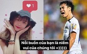 Mất chiến thắng trước Nam Định FC, Văn Toàn còn bị bạn gái troll không trượt phát nào