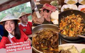 Hình đi chơi ở Hàn Quốc chưa thấy đăng, nhưng đồ ăn là Diệu Nhi đã “spam” kín story Instagram rồi!