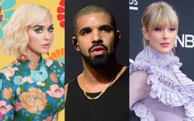 Nghệ sĩ bán nhạc số chạy nhất mọi thời đại: Katy Perry nhập hội cùng Taylor Swift nhưng vẫn “chào thua” trước Drake