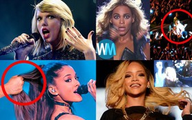 Sao US-UK bị tấn công trên sân khấu: Nếu Beyoncé, Taylor Swift hốt hoảng lo sợ thì Rihanna sẵn sàng đập thẳng vào mặt fan cuồng