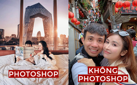 Đại gia Minh Nhựa và vợ hai đi du lịch suốt ngày, hình chụp cũng chẳng xấu, vậy mà cứ phải “mượn” ảnh để photoshop làm gì?