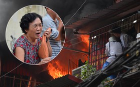 Hà Nội: Cháy lớn tại khu tập thể Kim Liên, người dân khóc nghẹn vì ngọn lửa bao trùm kinh hoàng