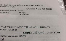 Cách đặt mã đề kiểm tra một tiết bá đạo của giáo viên dạy Tiếng Anh: Giữ chút liêm sỉ đi, hỏi han gì tầm này nữa!