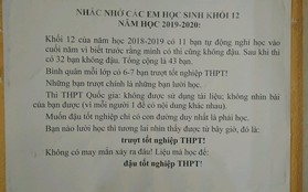 Chi tiết nhỏ trong bức tâm thư hiệu trưởng gửi nhắc nhở học sinh cuối cấp khiến mọi người tranh cãi gay gắt