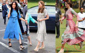 Chọn giày đế xuồng hóa ra là nước cờ thông minh của chị em dâu Kate - Meghan dù Nữ hoàng Anh có kỳ thị item này đi chăng nữa