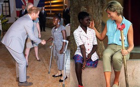Hoàng tử Harry gặp lại cô gái khuyết tật từng ngồi trong lòng Công nương Diana cách đây 22 năm và phản ứng dữ dội của dư luận