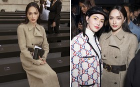 Dự show quy tụ dàn sao "khủng" nhất Paris Fashion Week, Hương Giang có dịp đọ sắc với mỹ nhân Thái Lan Mai Davika