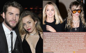 Miley Cyrus đá đểu "người cũ" không bằng thú cưng: Đang nói chồng cũ Liam hay bạn gái cũ Kaitlynn?