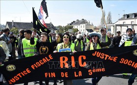 Tiếp tục biểu tình 'Áo vàng' qui mô lớn tại nhiều thành phố ở Pháp