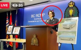 Cảnh sát Canada vô tình bật bộ lọc mèo hồng dễ thương khi phát trực tiếp họp báo về án mạng kép