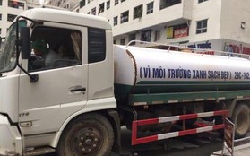 Xác định nguyên nhân nước cấp cho cư dân khu đô thị Linh Đàm có mùi tanh, màu "lạ": Do bồn chứa của xe cung cấp nước không sạch