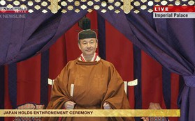 Video Nhật hoàng ngồi Ngai vàng Hoa cúc, chính thức đăng quang