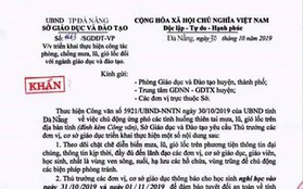 Đà Nẵng: Xuất hiện văn bản giả mạo Sở GD-ĐT cho học sinh nghỉ học vì mưa bão