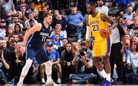 NBA 19-20: Cú Triple-double của Luka Doncic bị lu mờ bởi LeBron James, Dallas Mavericks cay đắng thua Los Angeles Lakers trên sân nhà