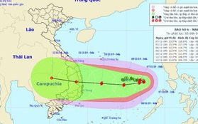 Bão số 6 diễn biến vô cùng phức tạp, có thể đổ bộ vào Chủ Nhật