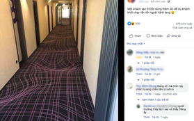 Bức ảnh gây ảo giác đầu năm: Khách sạn Đức dùng thảm 3D ngăn khách chạy nhảy ở hành lang, dân tình nhìn vào "không uống cũng say"
